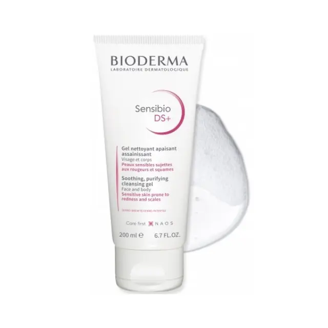 Bioderma Sensibio DS+ Τζελ Καθαρισμού για Επιδερμίδες με Ερυθρότητα και Ξηροδερμία 200ml