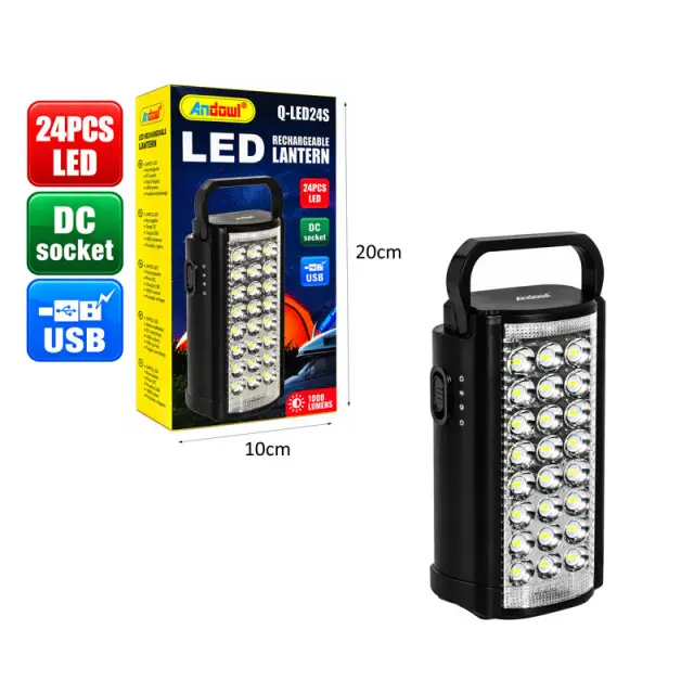 Andowl Επαναφορτιζόμενο Φανάρι LED 24 Λαμπτήρων με USB 1000 Lumens Q-LED24S - Rechargeable LED Lantern 0751299 3