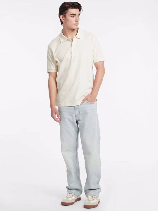 Guess Polo T-shirt Εκρού Ιβουάρ 3