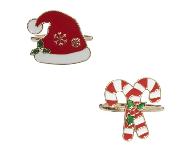 Σετ Κρίκοι Πετσέτας Φαγητού Fééric Lights & Christmas - 2 τεμάχια, σε 2 επιλογές σχεδίων 199211