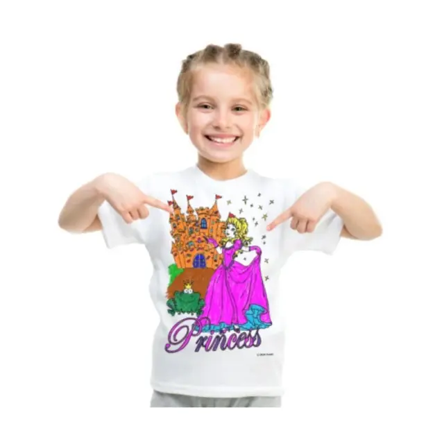 Splat Planet Πλενόμενο t-Shirt Ζωγραφικής με Μαρκαδόρους: Princess 5-6 ετών 2