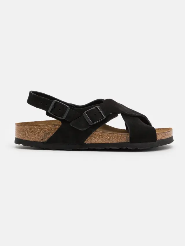 Birkenstock Πέδιλα Unisex δέρμα suede Μαύρο BIR/TULUM SOFT 1019968 BLACK 3