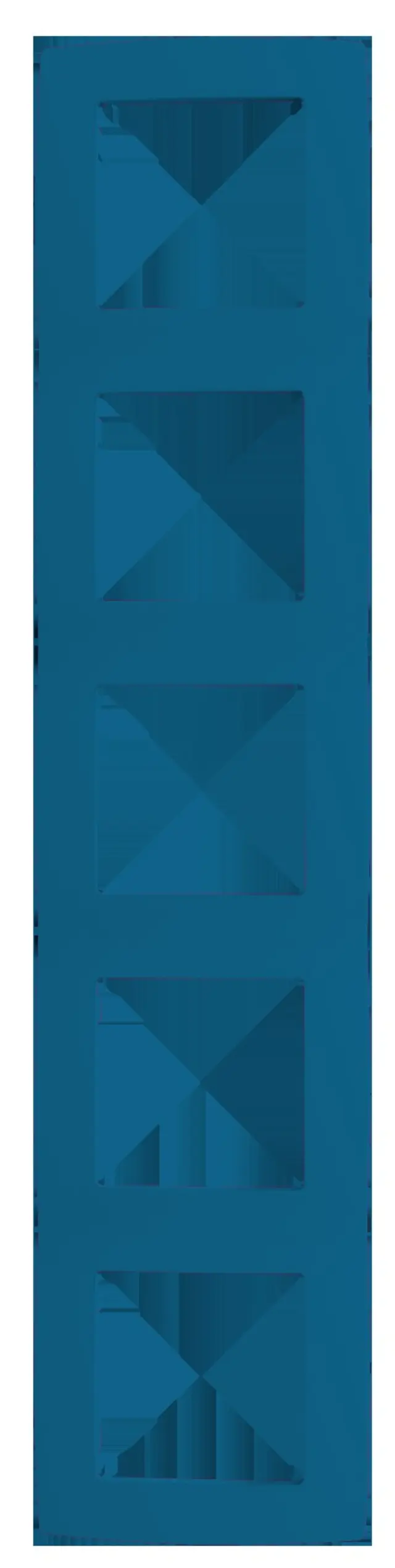 PRIME ΠΛΑΙΣΙΟ 5 ΘΕΣΕΩΝ ΓΑΛΑΖΙΟ IP20 / 1000119409