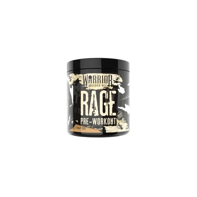 Warrior Rage Pre-Workout Supplement, Συμπλήρωμα Διατροφής σε Σκόνη για Ένταση & Συγκέντρωση πριν την Προπόνηση με γεύση Krazy Cola 392gr