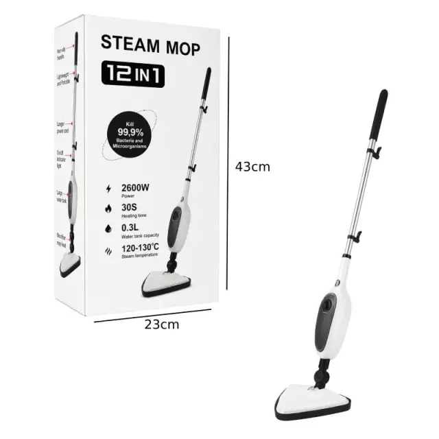 Ατμοκαθαριστής Δαπέδου 12 σε 1 2600W - Steam Mop 002564 2