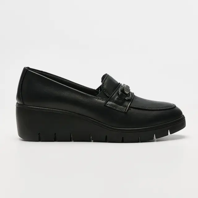 Imac Μοκασίνια-Loafers Γυναικείο δέρμα Μαύρο IMA/655240 NAPPA/NERO