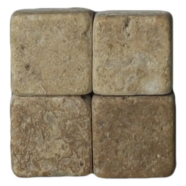 Μαρμάρινη Ψηφίδα M29 Travertin Noce 15x15x8mm - 500gr