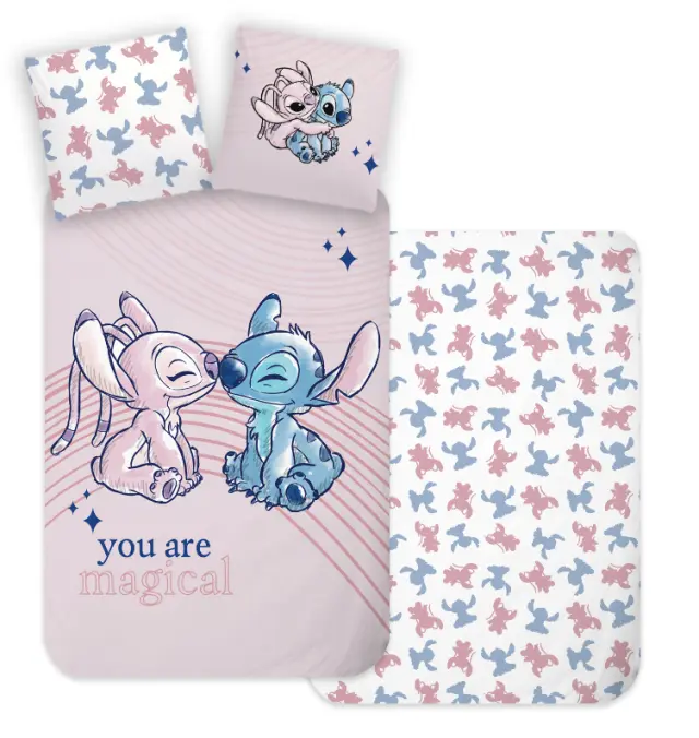 Bed Linen - Junior Size 100 x 140 cm - Stitch & Angel (1029379) - Baby and Children