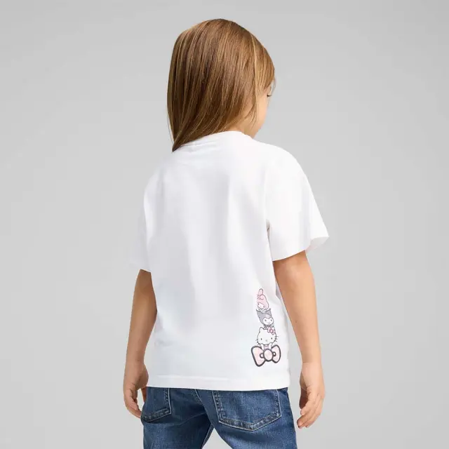 Puma Girl's Hello Kitty Friends Relaxed Graphic Tee Άσπρο 630062-02 (Puma) 2