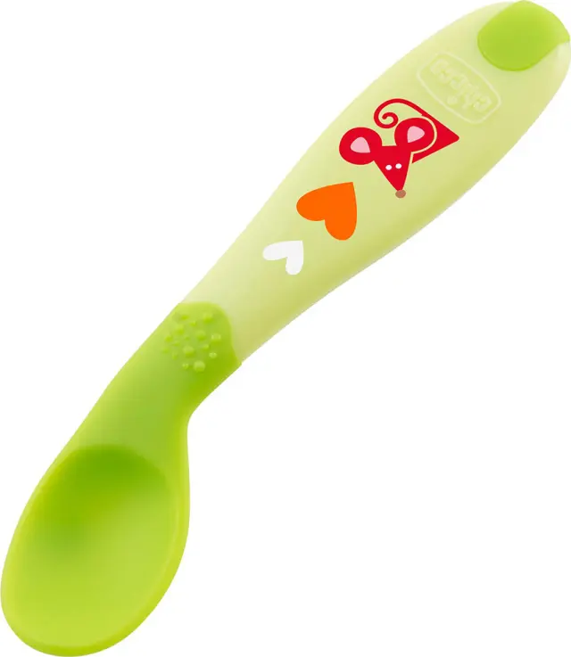 Chicco Βρεφικό Κουτάλι από Σιλικόνη Πράσινο για 8+ μηνών