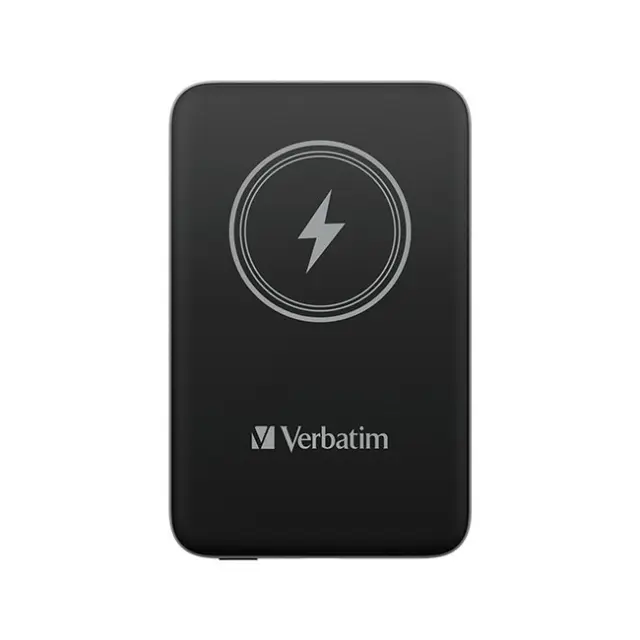 Verbatim PowerBank Charge `n` Go 15W 10000mAh Wireless Magnetic Black (32245)
