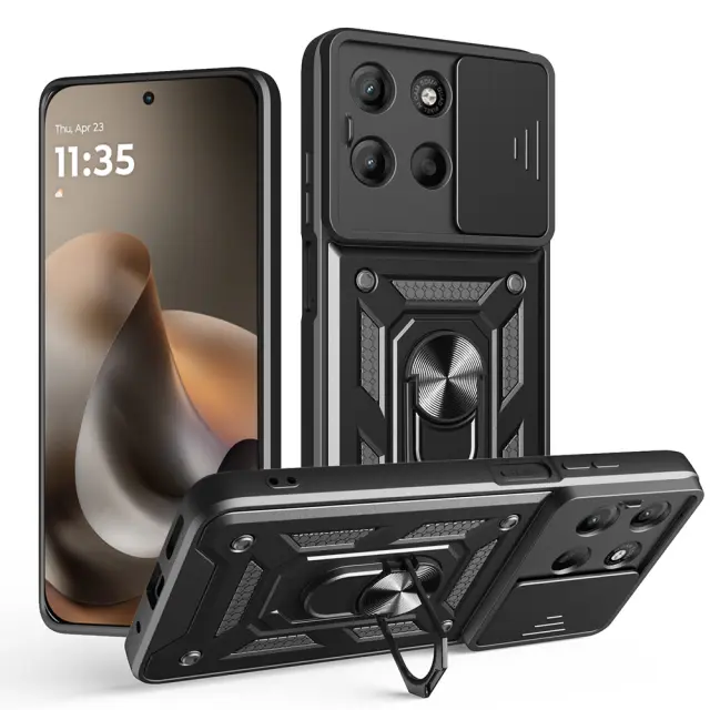 Techsuit - CamShield Series - Motorola Moto G67 / G77 / G87 - Black