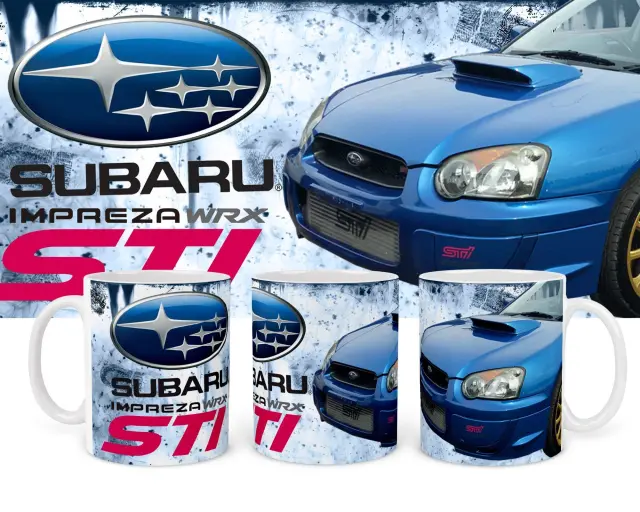 κούπα αυτοκίνητο car subaru impreza -02 κεραμική 330ml με συσκευασία δώρου " με δυνατότητα προσθήκης ονόματος η ευχές