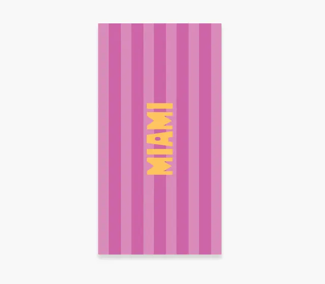 Nef-Nef Homeware Πετσέτα Θαλάσσης Miami 80x160 Pink