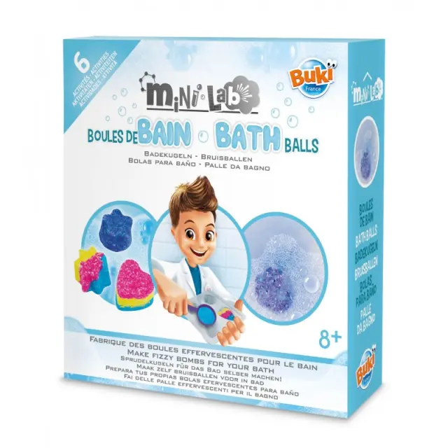 Buki France Mini Lab Bath Balls Άλατα Μπάνιου 8+ ετών 3010