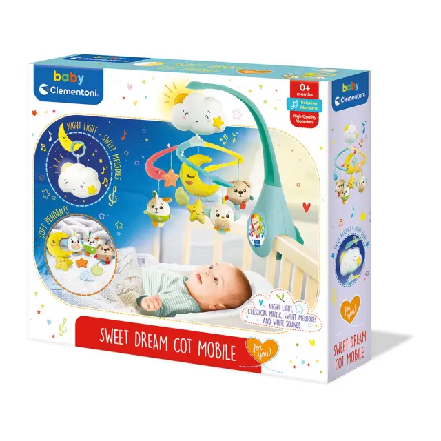 Baby Clementoni Βρεφικό Μουσικό Περιστρεφόμενο Skydreams Για 0+ Μηνών 3