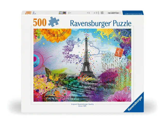 Ravensburger - Puzzle Postcard from Paris 500p (12000772) - Toys