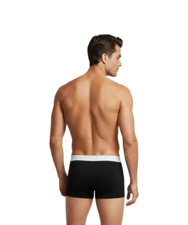 Trussardi Jeans – Ανδρικά Μποξεράκια 2Pack TRU2UTR01-03BLAC Μαύρο - 2XL 2