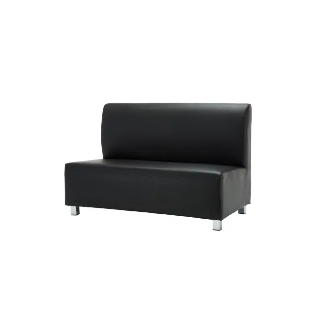 Καναπές Διθέσιος BANDY PU Μαύρο 130x71x88cm
