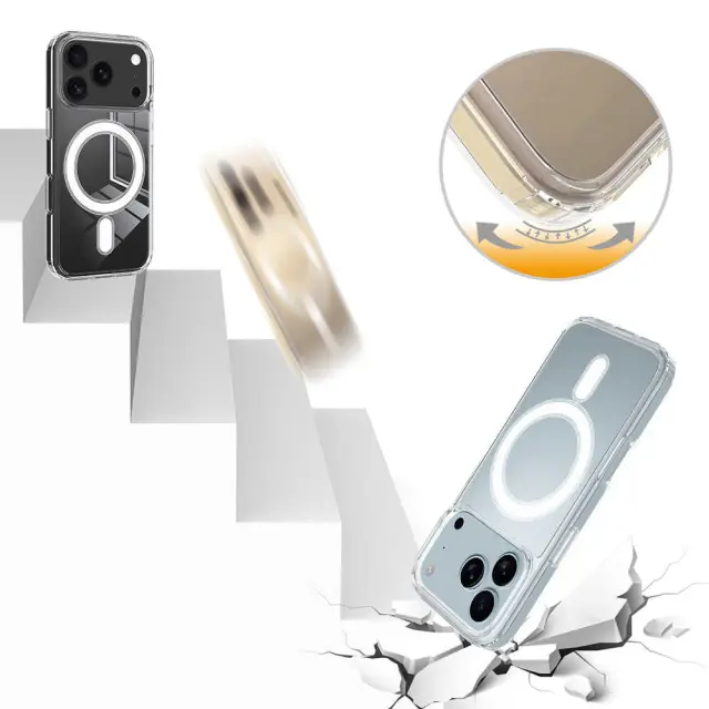 Techsuit - MagSafe Pro - iPhone 18 Pro Max / iPhone 17 Pro Max - Transparent 3