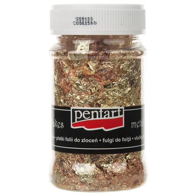 Μεταλλικές νιφάδες χαλκός-χρυσός 100ml - Pentart M4