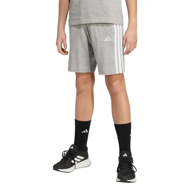 adidas Sportswear Kids 3Stripes Knit 210 Short Γκρι Ανοιχτό JY5016 (adidas Sportswear)