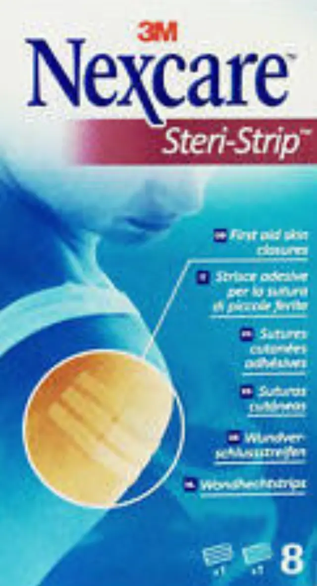 3M Nexcare Steri-Strip Skin Closure 3Χ 7cm + 1τεμ 6X7 5cm 2τμχ