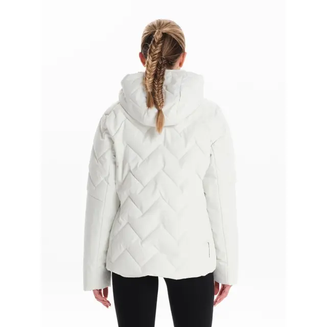 Emerson Hooded Puffer Jacket (242.EW10.39-OFF WHITE) - Λευκό 3
