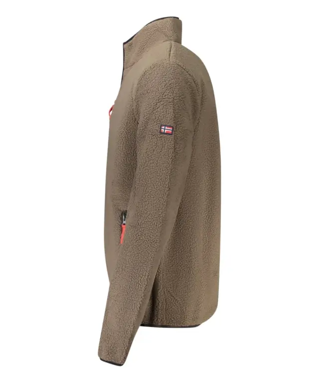 Norway Nautical School - Ανδρική Ζακέτα Φούτερ Fleece 839506-FALCON Καφέ 3