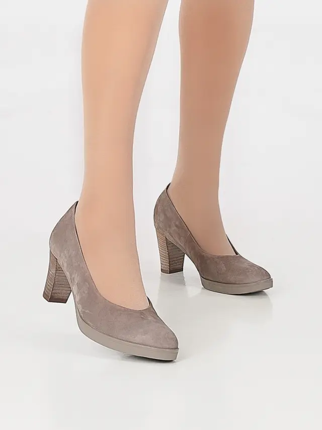 Gabor Γόβες Γυναικείο δέρμα Nubuck Γκρί GAB/32110 33-FUMO 2