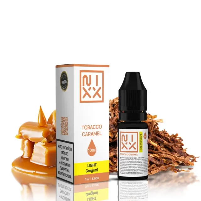 NIXX Tobacco Caramel E-Liquid 10ml 3mg
