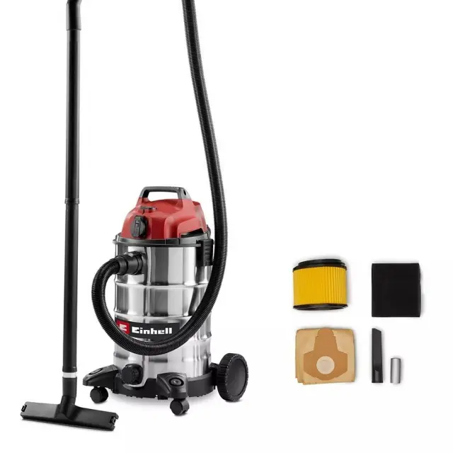 Einhell 2342250 - Σκούπα Υγρών / Στερεών 900W με Ανοξείδωτο Κάδο 30lt