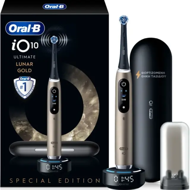 Oral-B iO10 Ultimate Lunar Gold Edition Ηλεκτρική Οδοντόβουρτσα 1τμχ