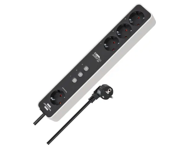 Πολύπριζο Smart Brennenstuhl - 4x Schuko - WiFi - Διακόπτη On/Off - Καλώδιο 1.5m - White/Black150185