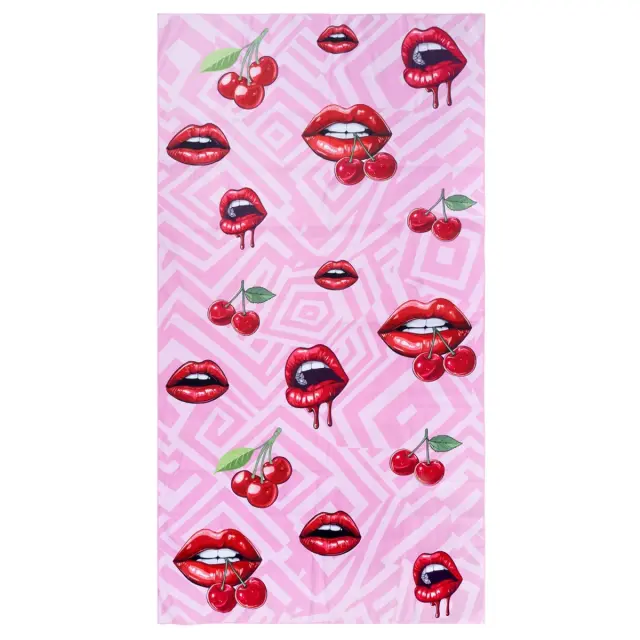 Estia Πετσετα Θαλασσης Microfiber με Τσαντάκι 90x180 cm Blush Pop 2