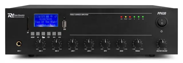 POWER DYNAMICS PPA30 ΜΙΚΤΗΣ-ΕΝΙΣΧΥΤΗΣ 100V 3