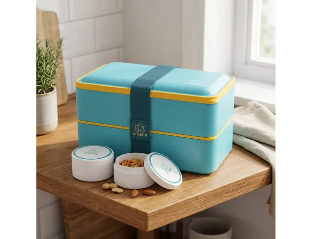 Δοχείο Φαγητού Lunch Box - Original Bento Box Classic Umami - Fresh Tirquoise - Κατάλληλο για Φούρνο Μικροκυμάτων B08JLBLTT1