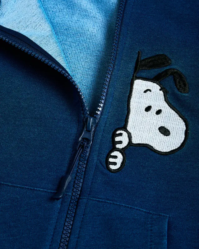 Ζακέτα Snoopy χωρίς χνούδι με κέντημα 3