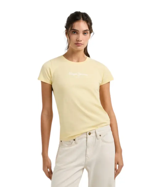 Pepe Jeans - Γυναικείο T-shirt New Virginia Ssn PL505202-011 Κίτρινο 2