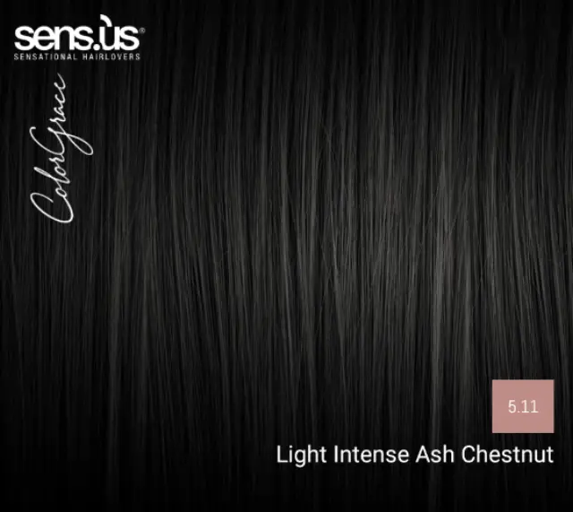 Sensus Color Grace M3K 5.11 Intense Ash Light Chestnut 100ml - (μόνιμη βαφή έντονο σαντρέ ανοιχτό καστανό) 2