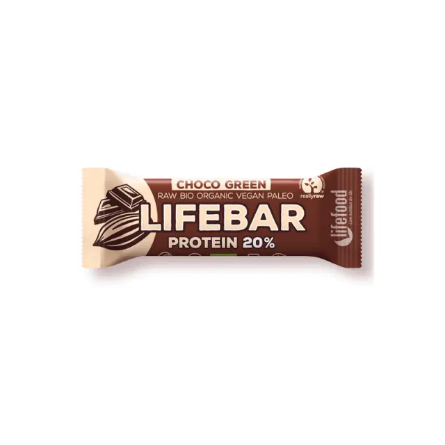 Lifebar Μπάρα ωμή πρωτεΐνης choco bio 47gr