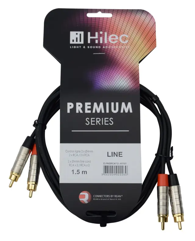 HILEC CLPRO2RCA/1.5 ΚΑΛΩΔΙΟ ΗΧΟΥ ΜΗΚΟΥΣ 1.5m