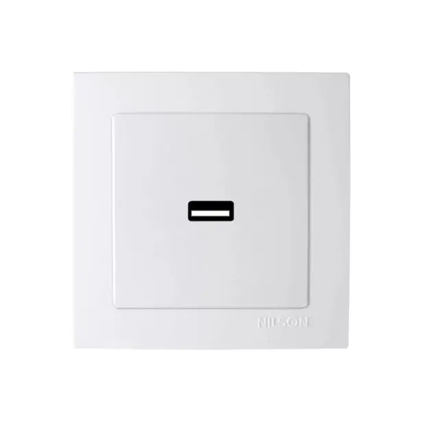 Geyer ΧΩΝΕΥΤΗ ΠΡΙΖΑ ΡΕΥΜΑΤΟΣ ΜE 1 Θύρα USB Nilson ΛΕΥΚΗ
