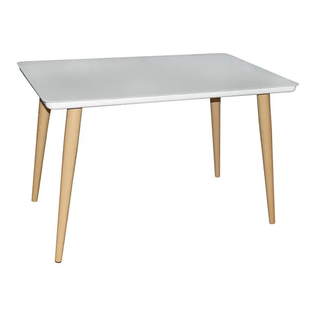 Τραπέζι UNION Φυσικό/Λευκό Μέταλλο/Γυαλί 120x70x75cm