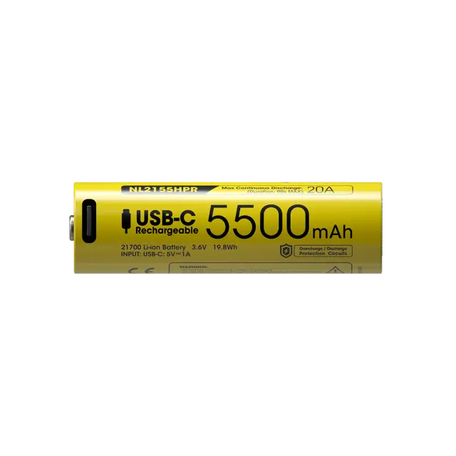 ΜΠΑΤΑΡΙΑ NITECORE 21700 / 5500mAh (τιμή τεμαχίου), NL2155HPR 2