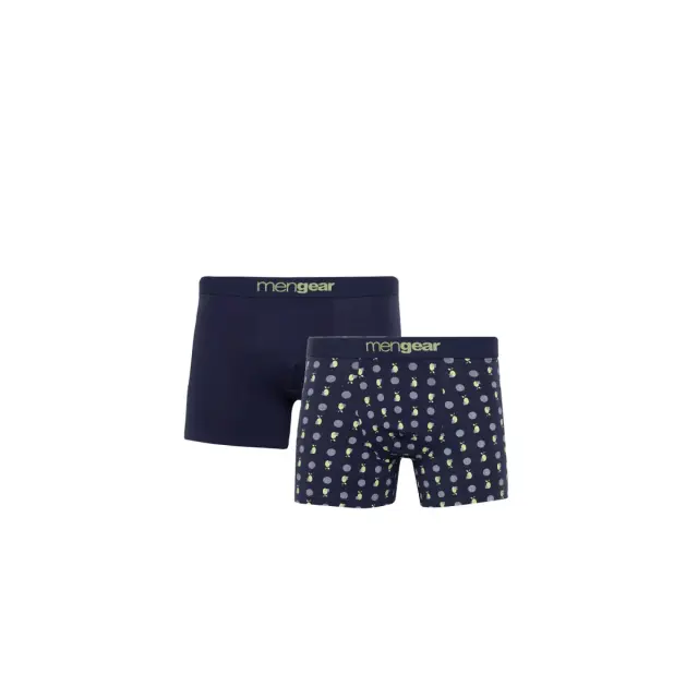 Minerva Ανδρικό Boxer Mengear Lemon Dots - Διπλό Πακέτο, Χρώμα Μαρίν
