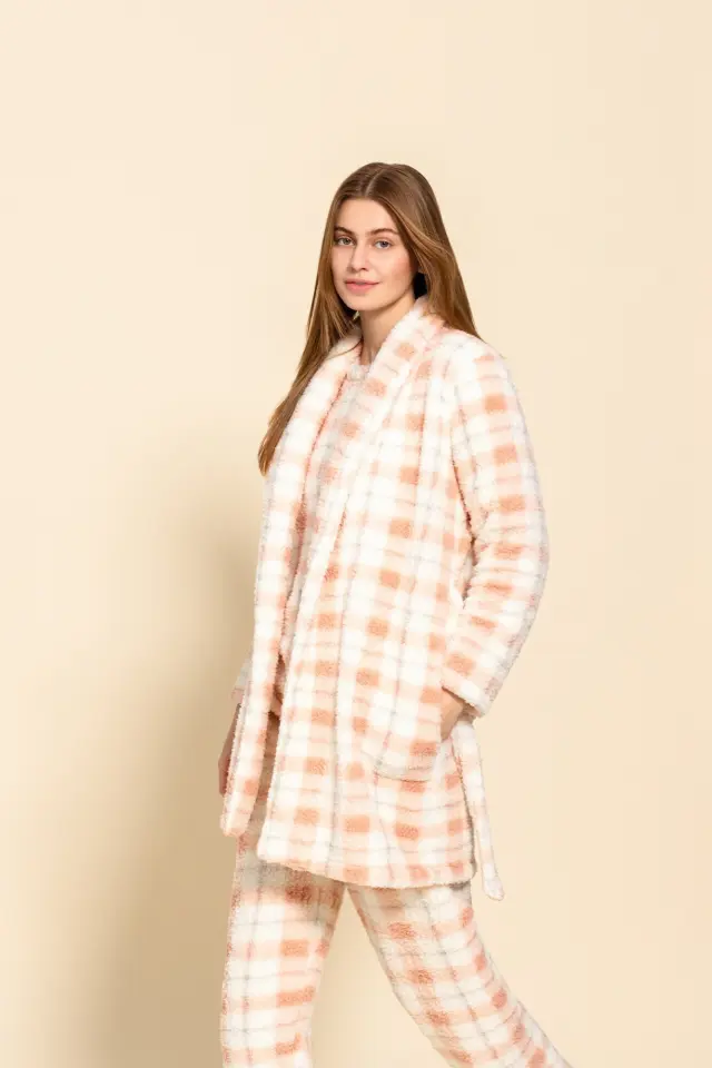 W1484 - Type - ROBE FLEECE PLAID