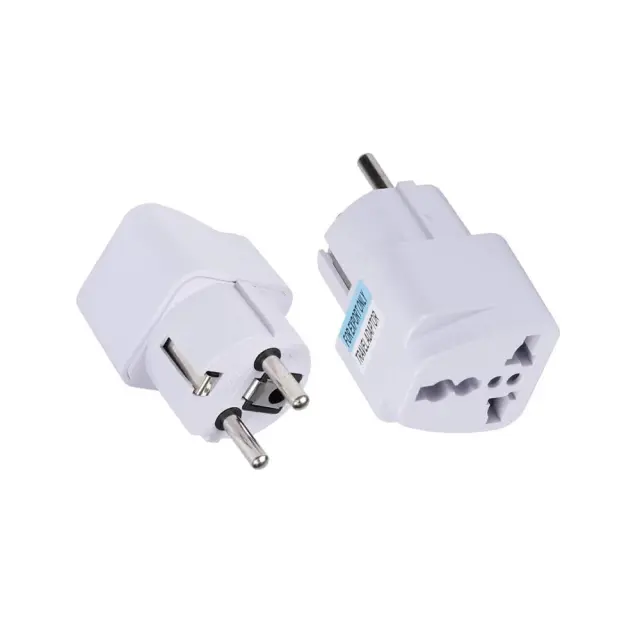 Techsuit® Travel Adapter(C524) for UK/US/AU to EU 10A, 250V - White