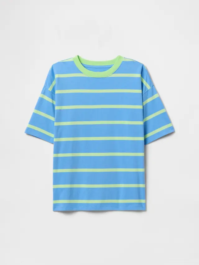 Παιδική Μπλούζα Original Χαλαρής Γραμμής Blue stripe multi