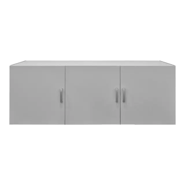 Πατάρι ντουλάπας τρίφυλλο Alvia pakoworld λευκό 150x51x60εκ 3